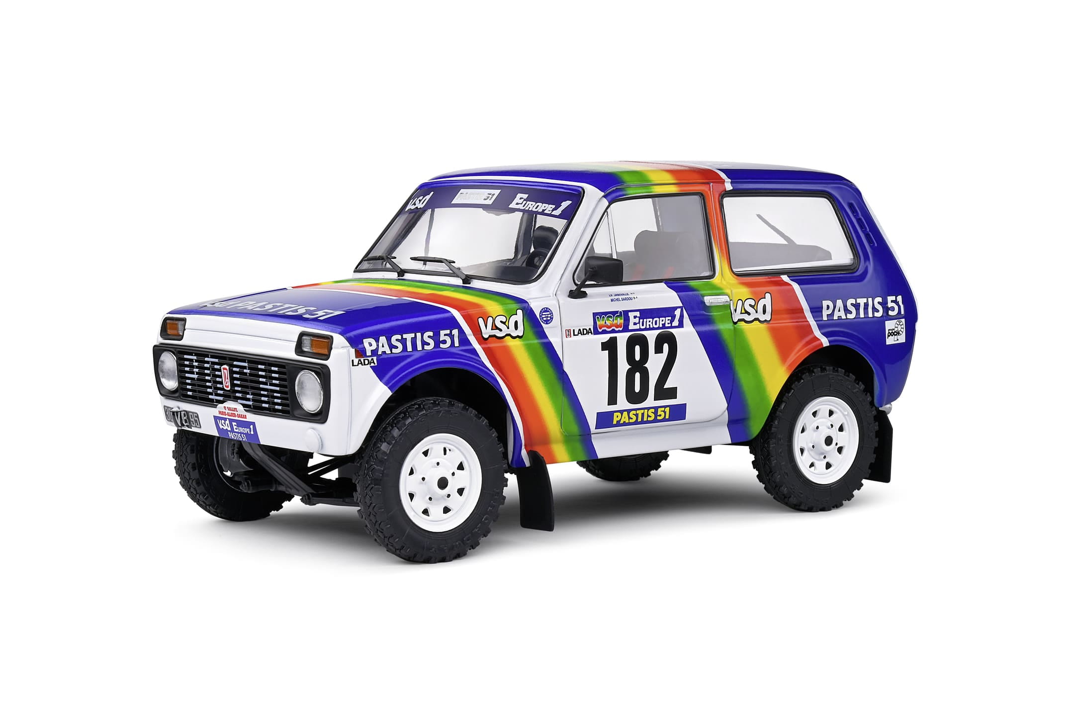 Solido 1_18 Lada Niva Paris-Dakar #182 weiss - RC-Zubehoer