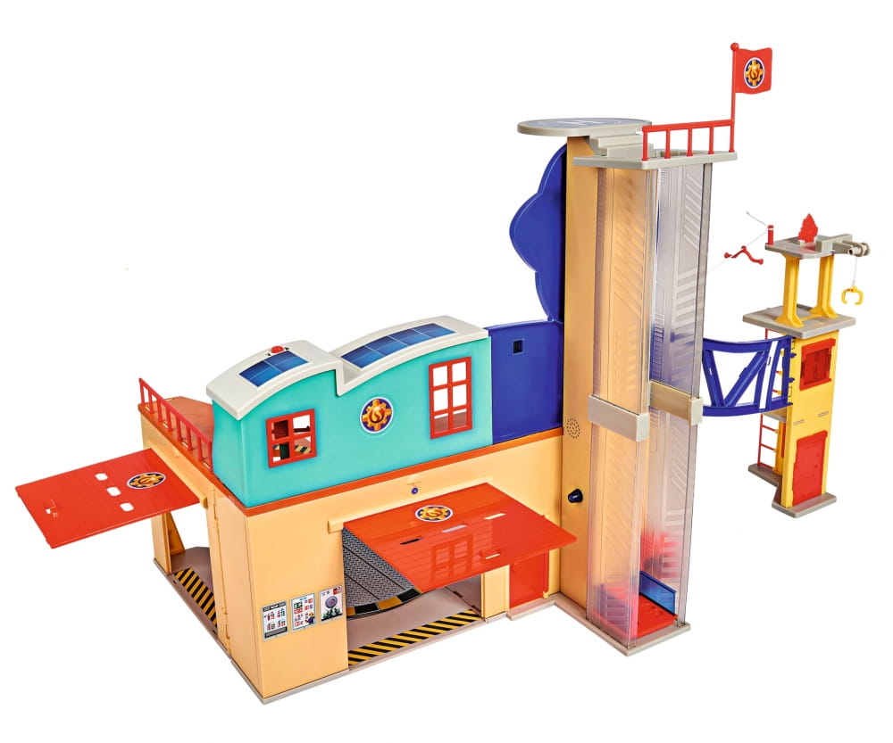 Simba Toys Feuerwehrmann Sam Mega Feuerwehrstation XXL