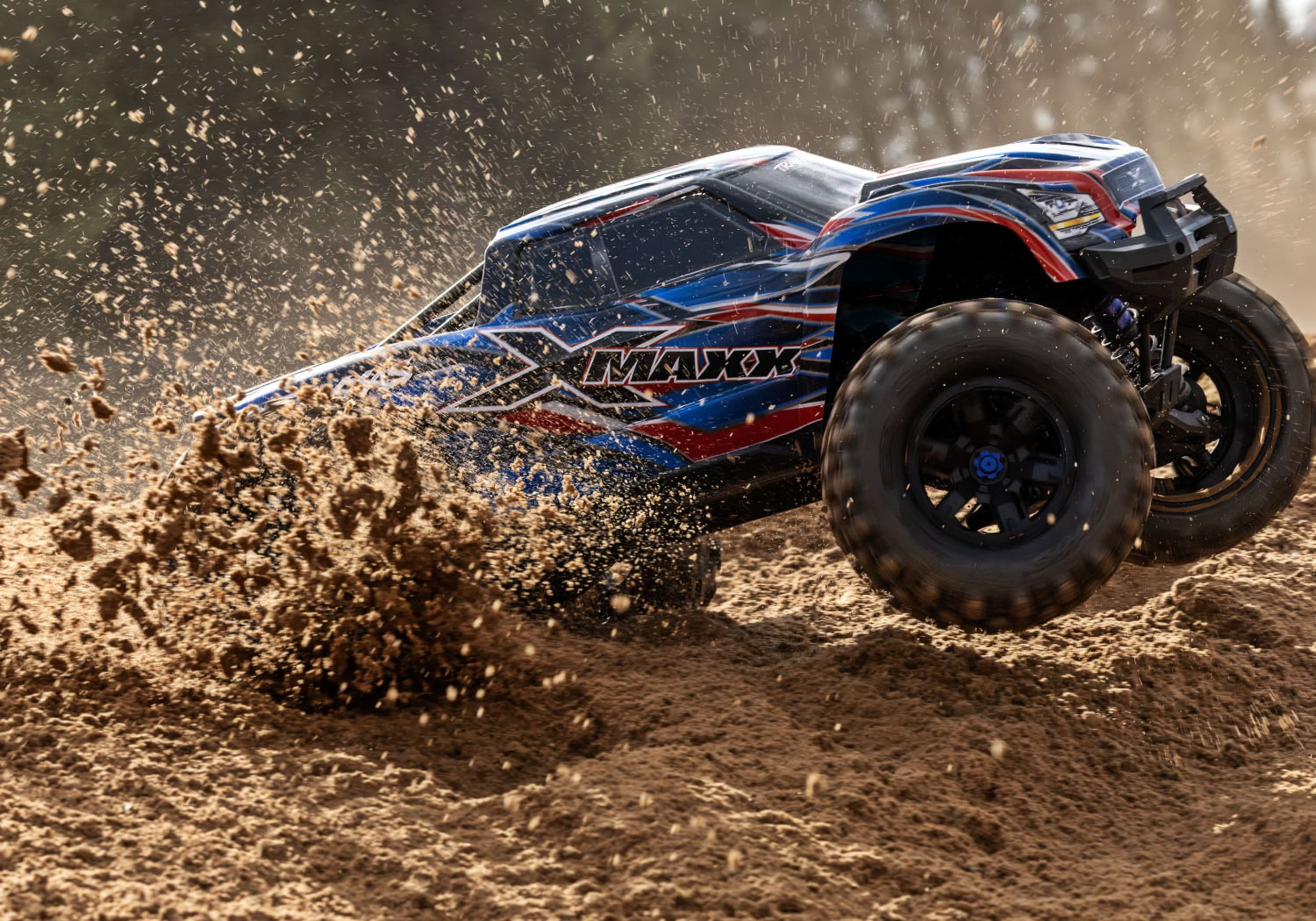 Traxxas XMaxx Monstertruck Belted Edition 1_7 Blau fertigmodell Traxxas X-Maxx Monstertruck Belted 1_7 RTR Blau