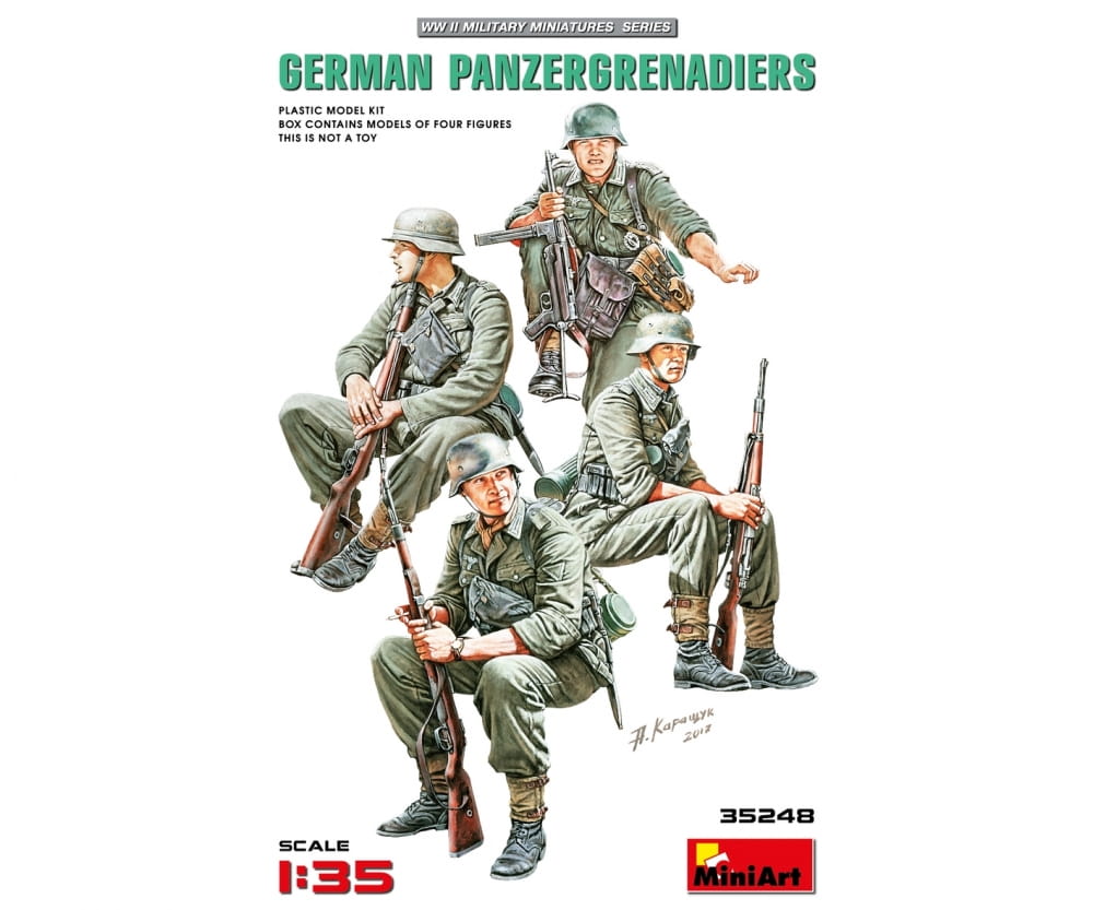 Plastikmodellbau von Miniart 1-35 fig dt panzergrenadiere 4