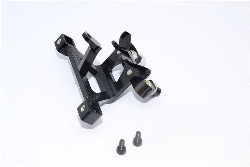 GPM Alu Karosseriehalterung eloxiert vorn schwarz fuer Traxxas 1_16 E-Revo - RC-Zubehoer