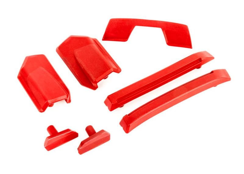 Traxxas Karosserie Verstärkungs-Set rot / Dach-Skid-Pads (für #9511 Karo)