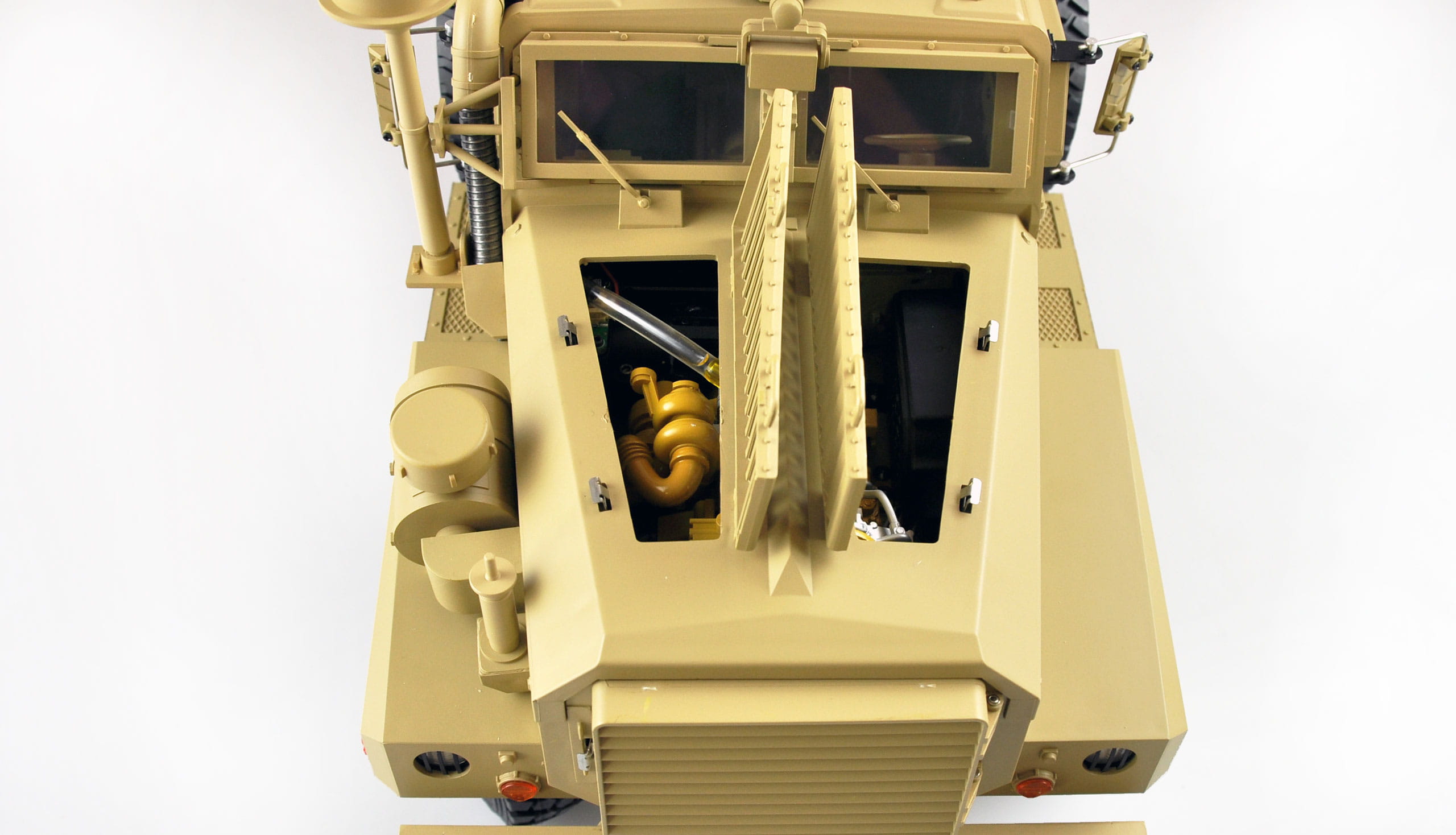 Amewi US-Miltitärfahrzeug MRAP 6x6 1:12 RTR, Licht, Sound & Rauch