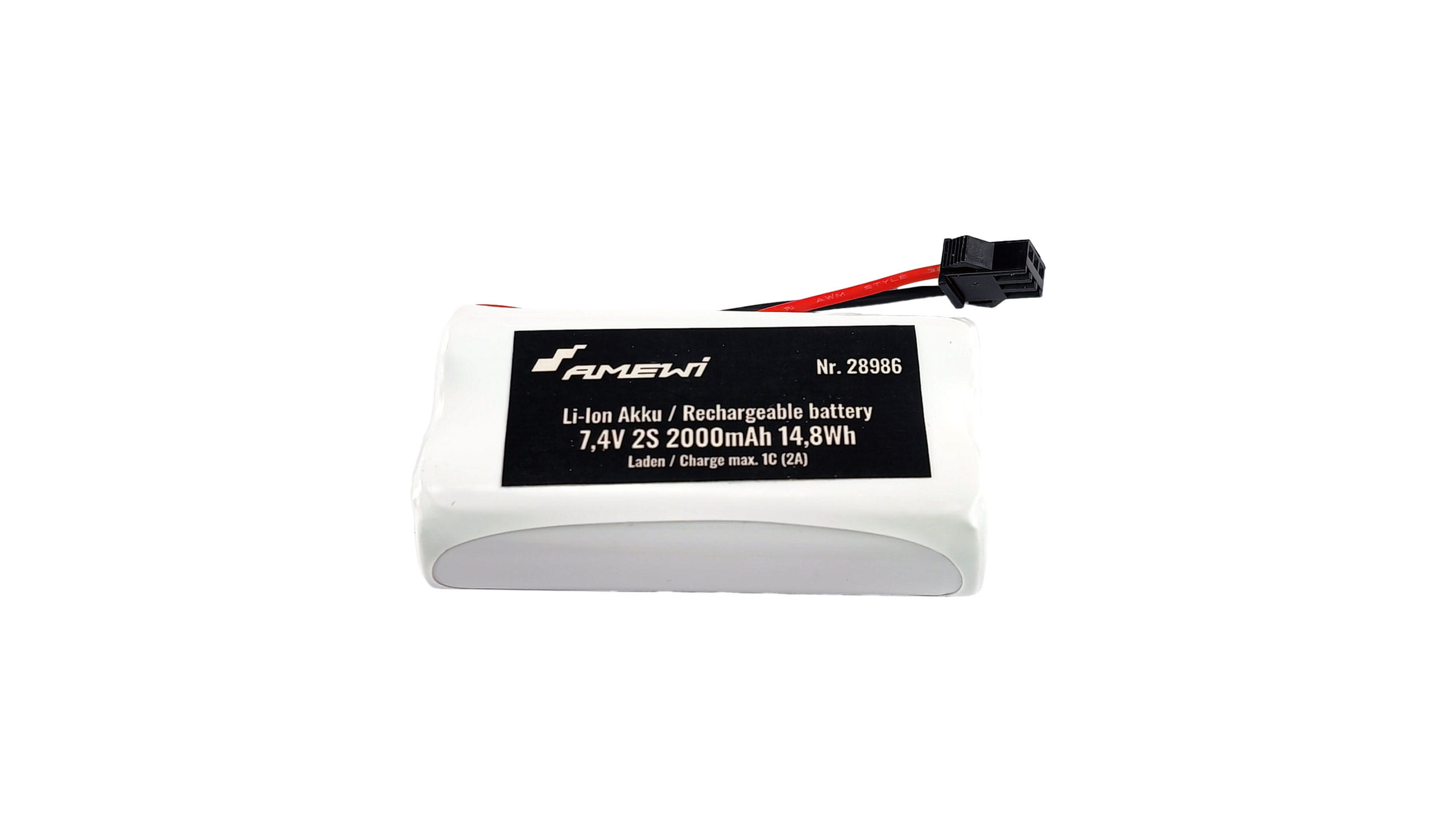Amewi LiIon Akku 2S 7,4V 2000mAh HBX 3-Pin Stecker