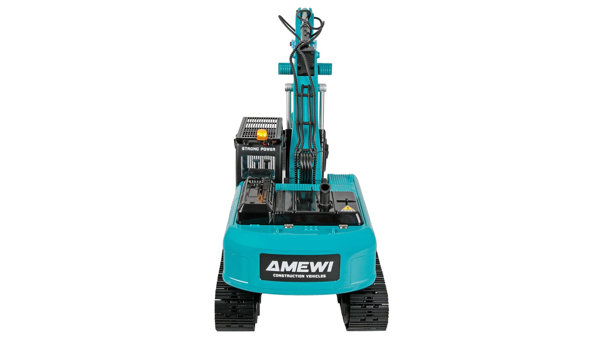 Amewi G705E Bagger Metall 1_14 RTR petrol mit Anbauwerkzeugen