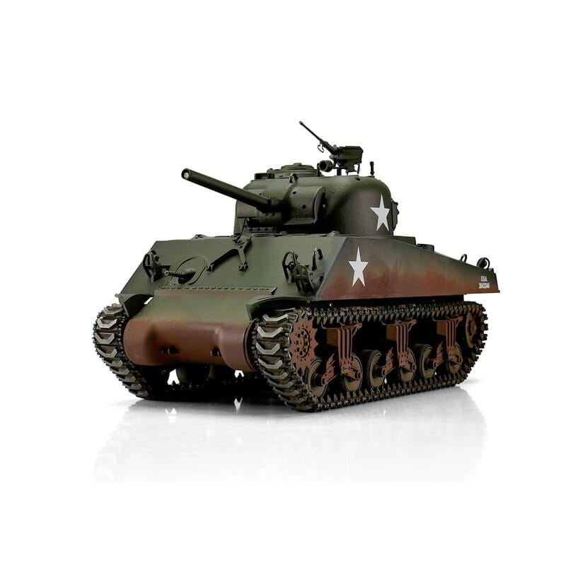 Torro 1:16 RC Panzer M4A3 Sherman 75mm grün IR Rauch
