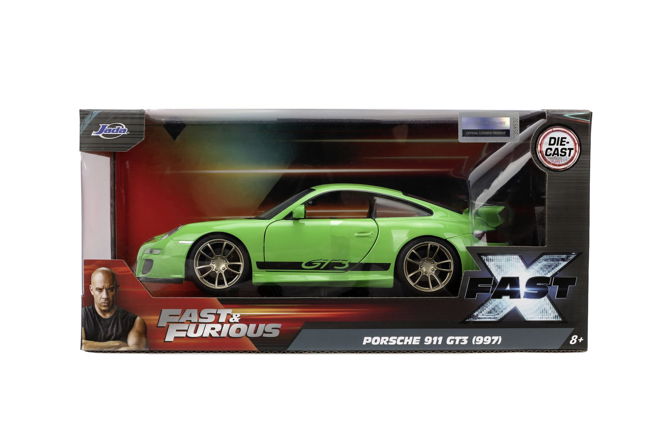 Jada Toys Porsche 911 GT3 2007 1_24 Fast _ Furious Modellauto Gruen_