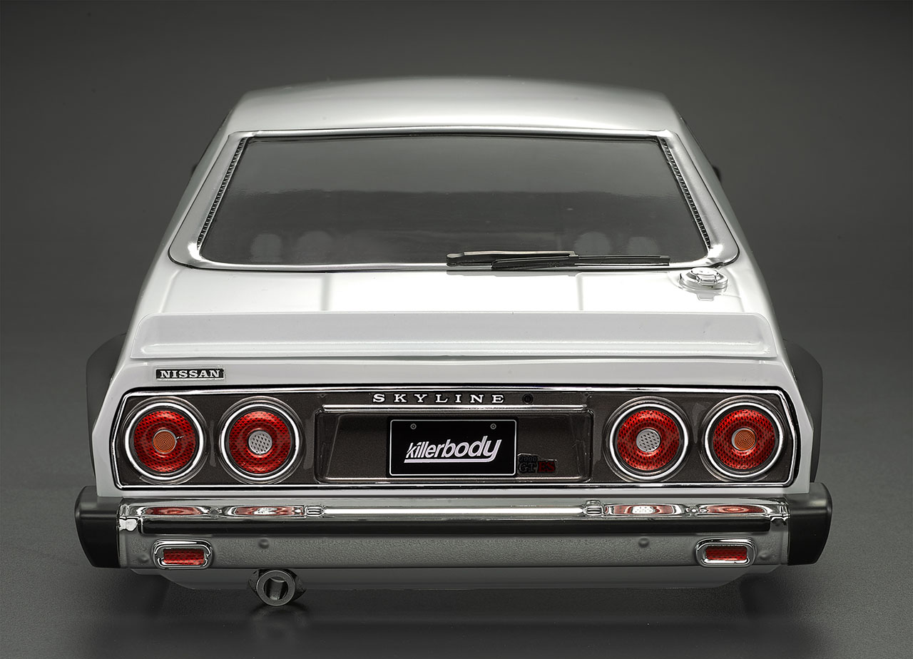 Killerbody Nissan Skyline Hardtop 2000 _1977_ Karosserie lackiert Weiss 195mm - RC-Zubehoer