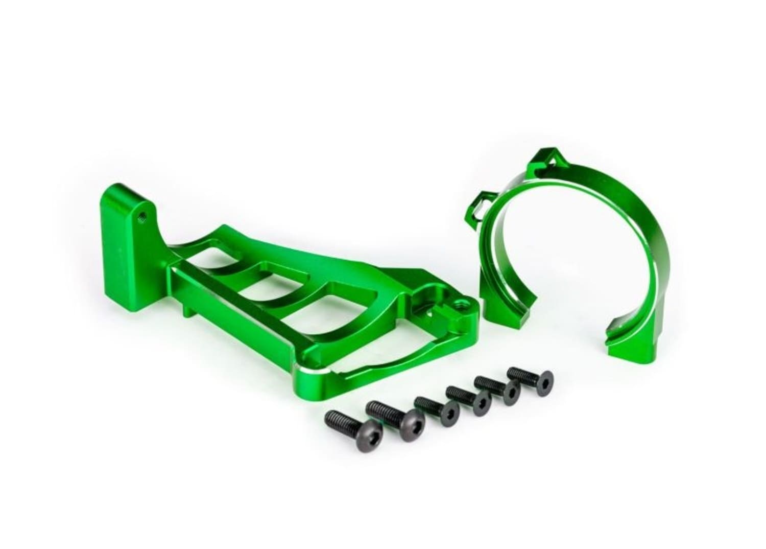 Traxxas Motorhalter Alu gruen fuer TRX3461 - RC-Zubehoer