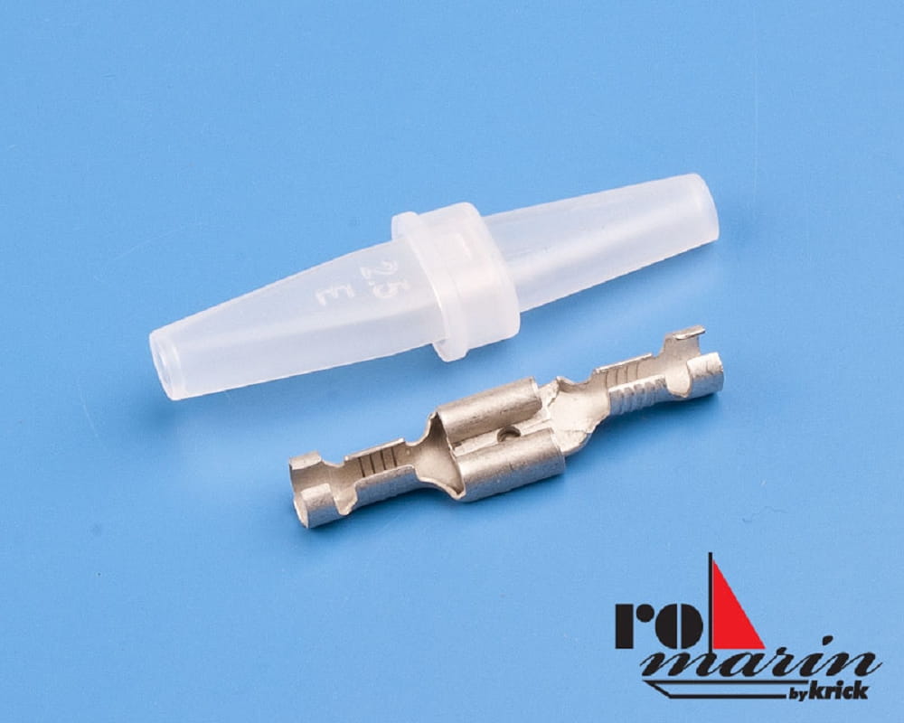 Romarin Stecker_Buchse Faston 6_3 mm isoliert _6 Paar_ - RC-Zubehoer