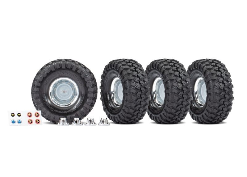 Traxxas Reifen auf Chrome-Felge CANYON Trail 4_6x1.9 _4_ - RC-Zubehoer
