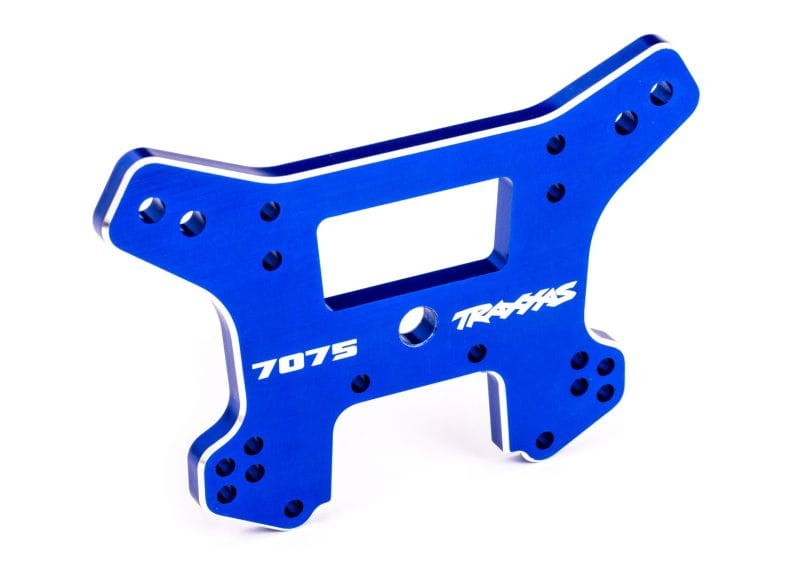Traxxas Dämpferbrücke vorn 7075-T6 Alu blau eloxiert Traxxas Daempferbruecke vorn 7075-T6 Alu blau eloxiert - RC-Zubehoer