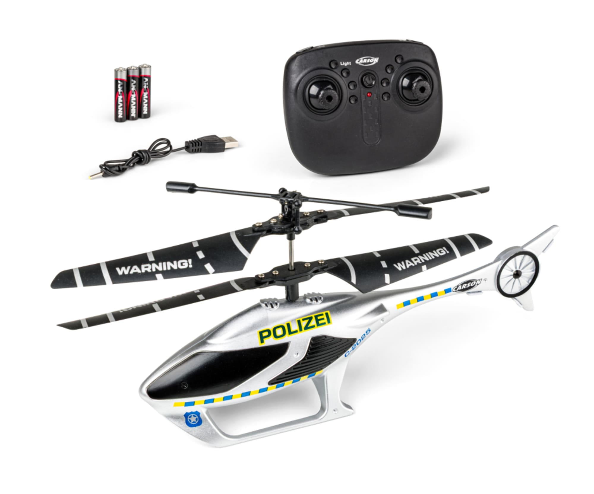 Carson RC Spielzeug Cyber Copter Polizei 2_4 GHz 100% RTF - Carson RC Elektronik