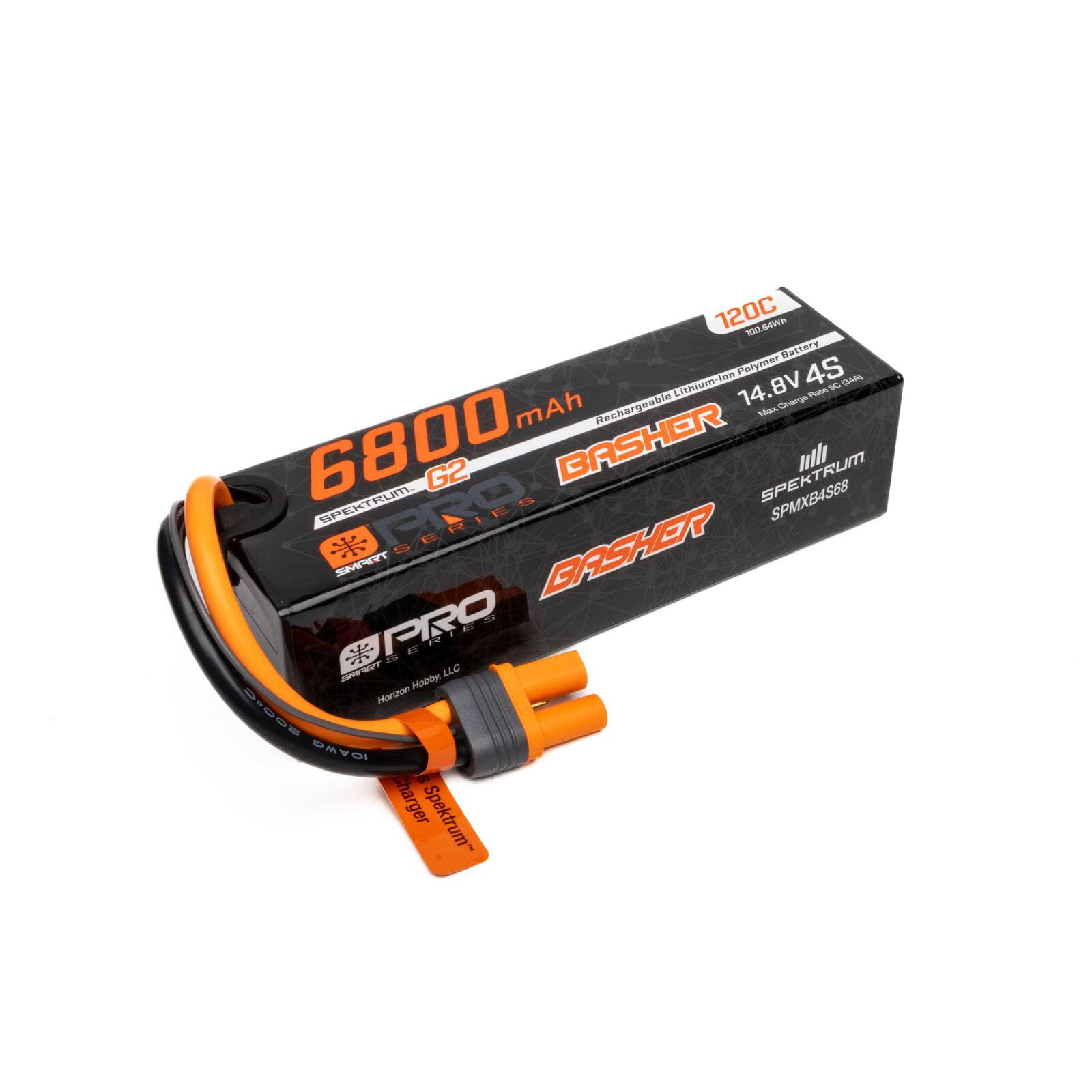 Spektrum Lipo Akku 14,8V 6800mAh 4S Smart Pro Basher 120C IC5 Spektrum Lipo Akku 14,8V 6800mAh 4S Smart Pro Basher 120C IC5
