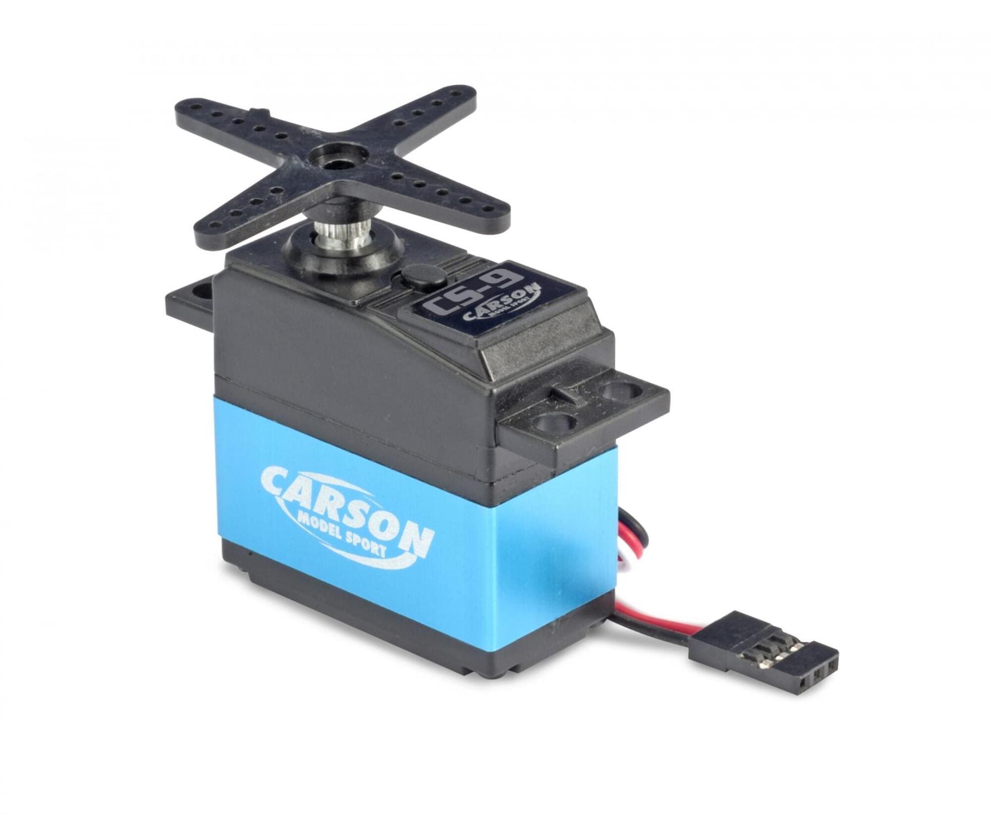 Carson CS-9 Servo 9 kg Metallgetriebe mit JR-Stecker fuer RC Autos_ schnelle Stellzeit