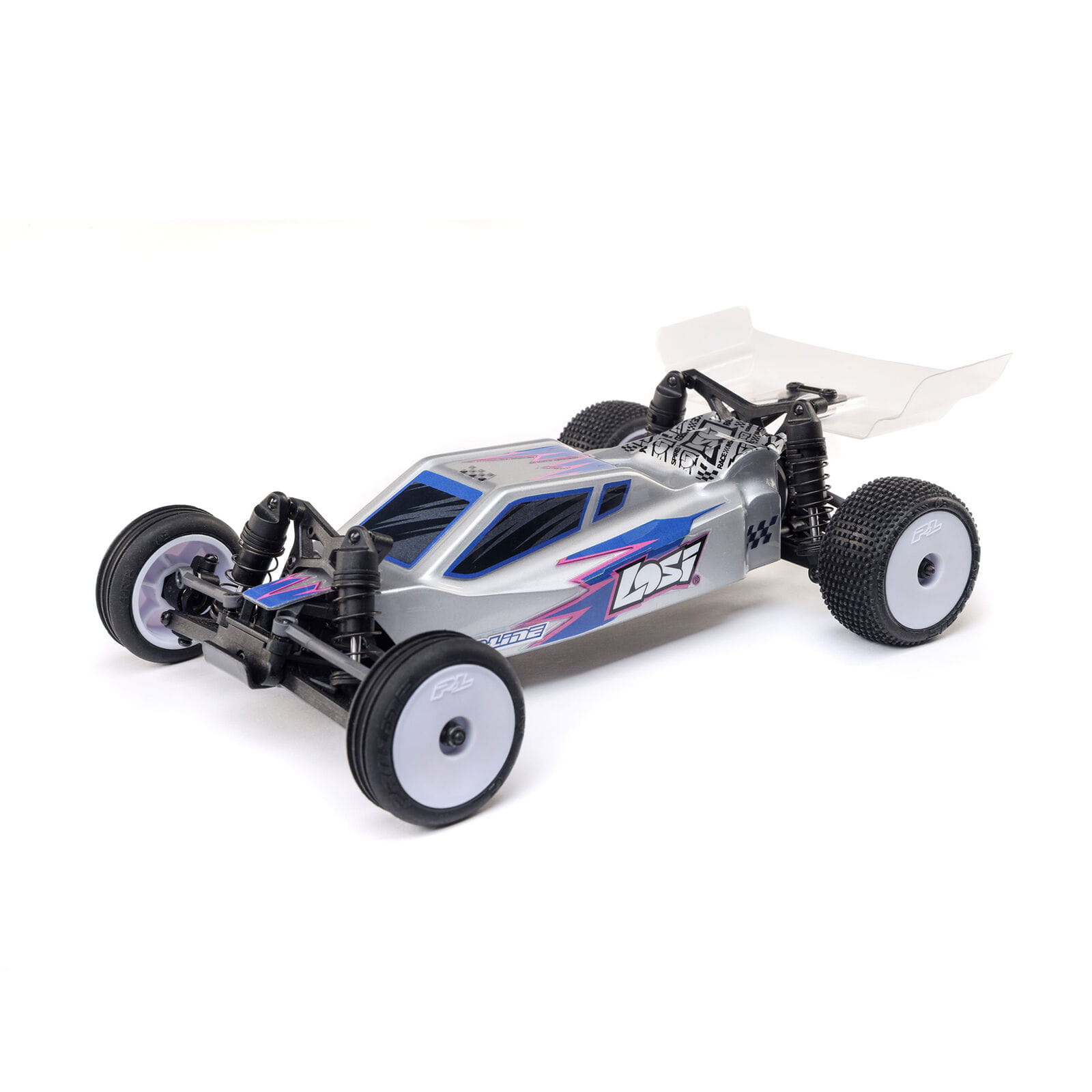 losi 124 micro b 2wd buggy rtr silber losi-124-micro-b-2wd-buggy-rtr-silber