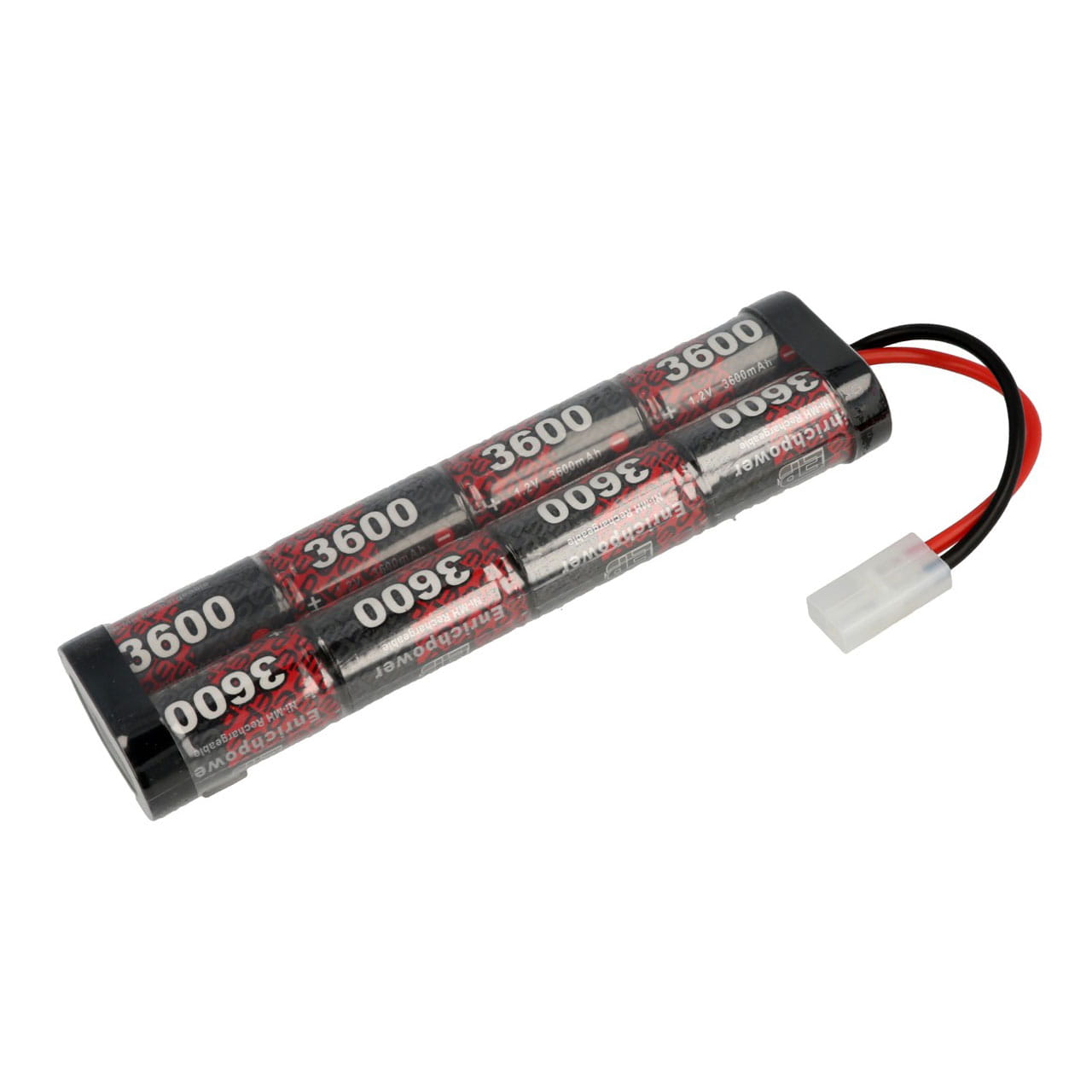 Robitronic NiMH Akku 3600mAh 9,6V Stick Pack Tamiya Stecker