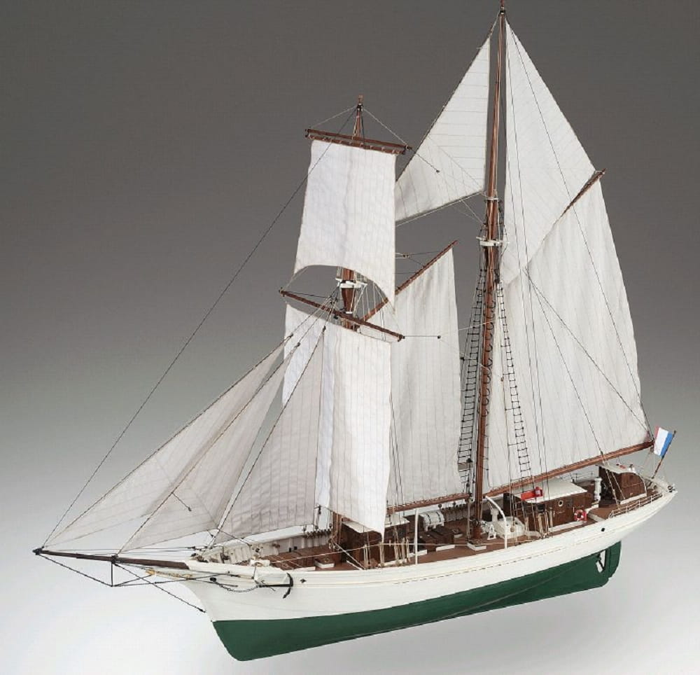 Krick Dusek La Belle Poule Segelschulschiff französischen Marine 1:50 Holz Baukasten