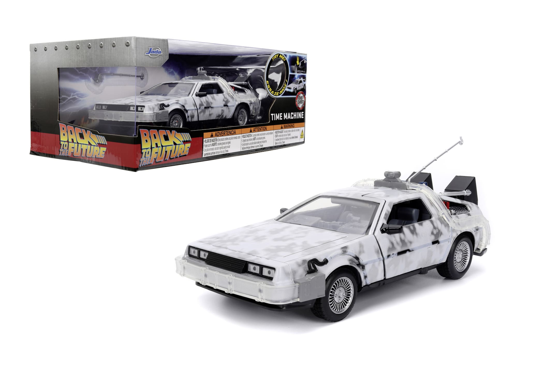 Jada Toys Delorean Time Machine Frost im Massstab 1_24 - Zurueck in die Zukunft