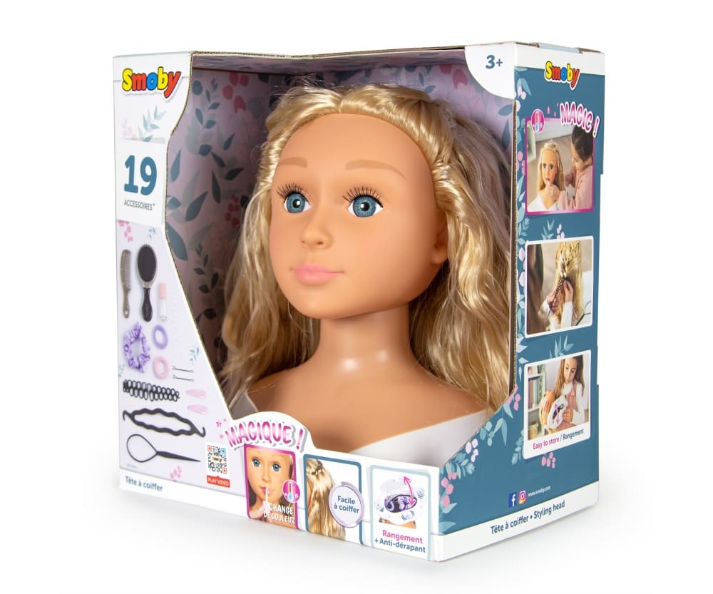 Smoby-My-Beauty-Frisierkopf-Blond Smoby My Beauty Frisierkopf Blond - RC-Zubehoer