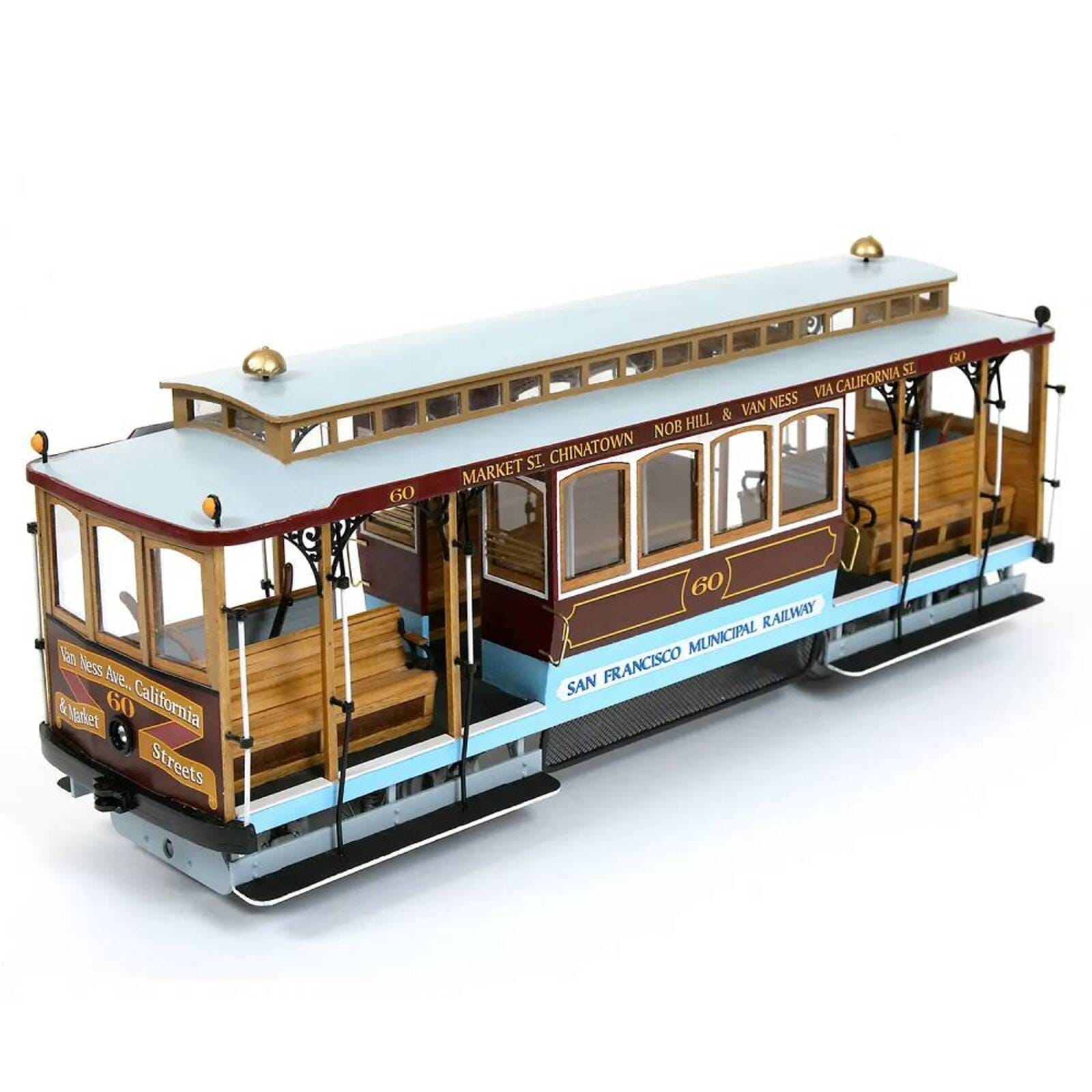 San Francisco Cable Car Modellbausatz von OcCre im Massstab 1_24_