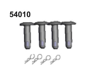 Amewi Kraftstofftank Halterung Set 4 Pitbull X - RC-Zubehoer