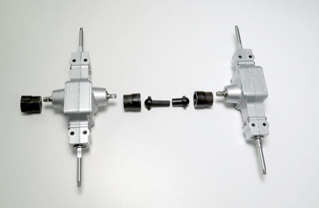 Wedico Differenzial eckig 2_1_ Metall_ mit Durchtrieb - RC-Zubehoer