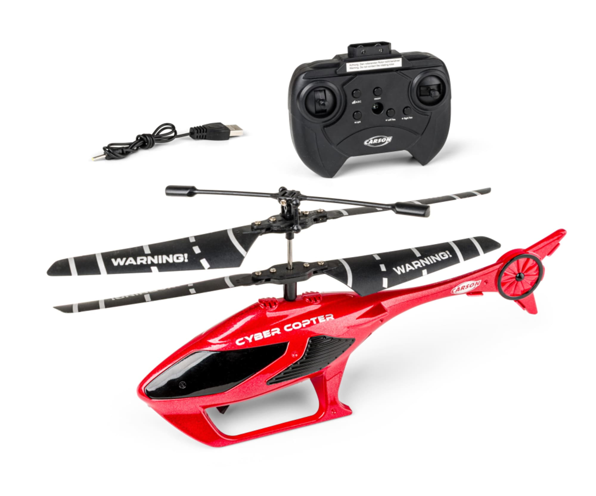 Carson RC Spielzeug Cyber Copter IR 2Ch RTF rot - Carson RC Elektronik
