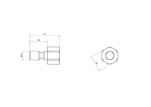 Lesu Hydraulischer Schnellverschluss-Stecker - RC-Zubehoer