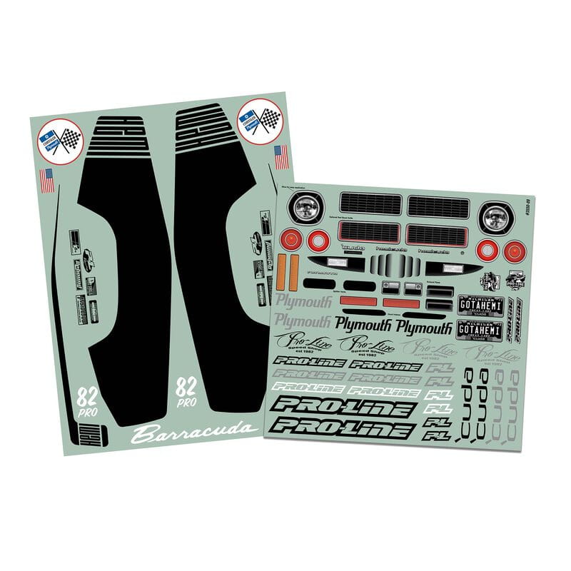 Proline 72 Plymouth Barracuda Clear Body_22S_DR10_Slash2wd - RC-Zubehoer