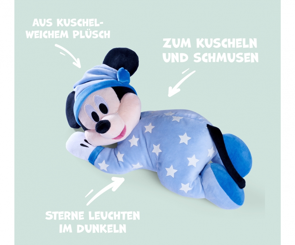 Simba Toys Disney Gute Nacht Mickey GID, 30cm