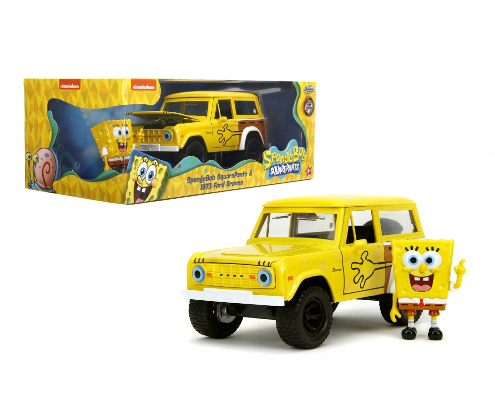 Jada Sponge Bob 1973 Ford Bronco 1:24 Modellauto