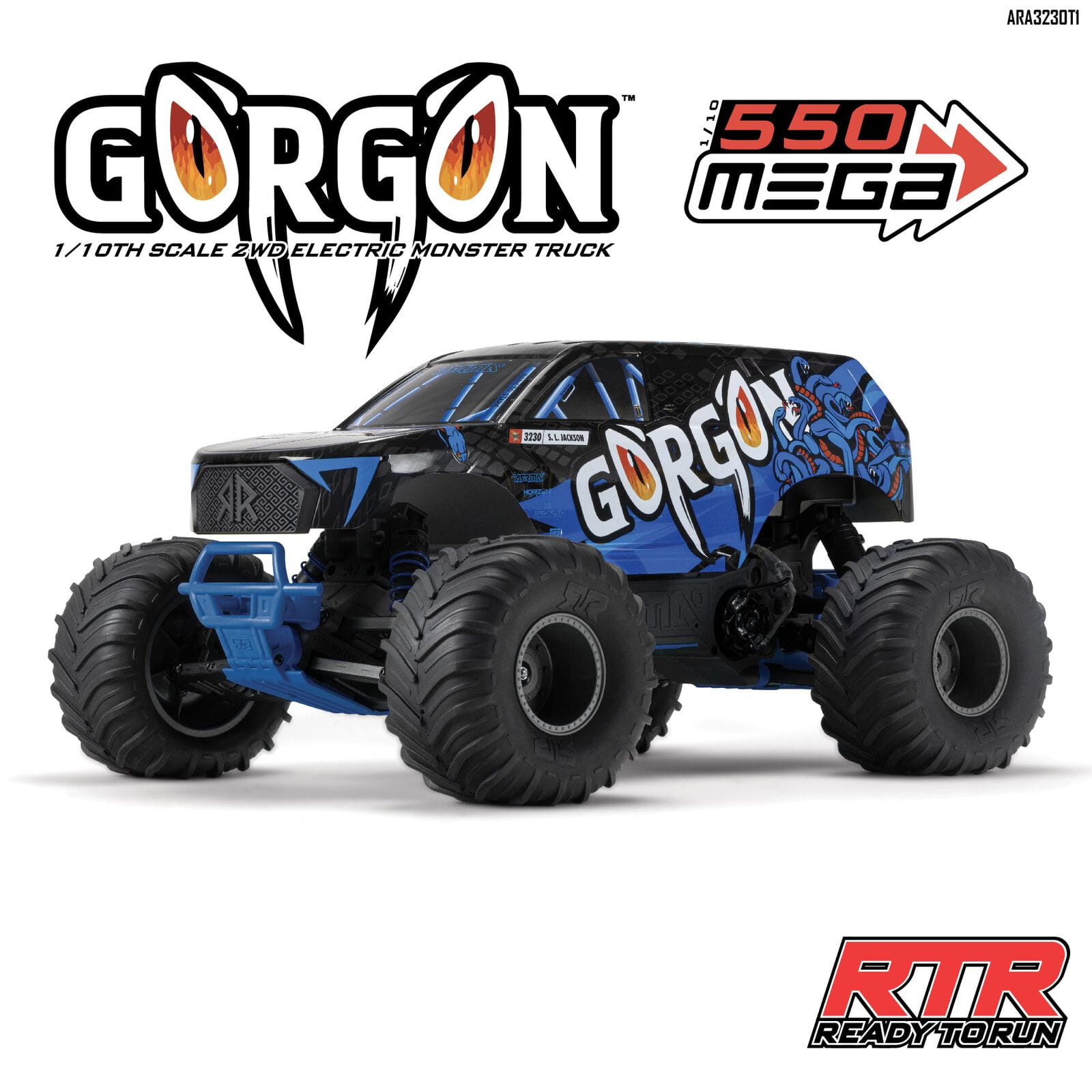 ARRMA GORGON MT 2WD Monstertruck RTR ohne Akku