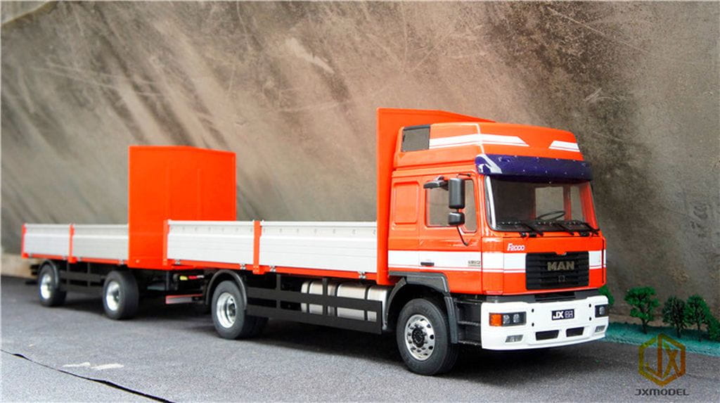 JXModel 1_14 Anhaenger 2-Achs mit Pritsche - RC-Zubehoer