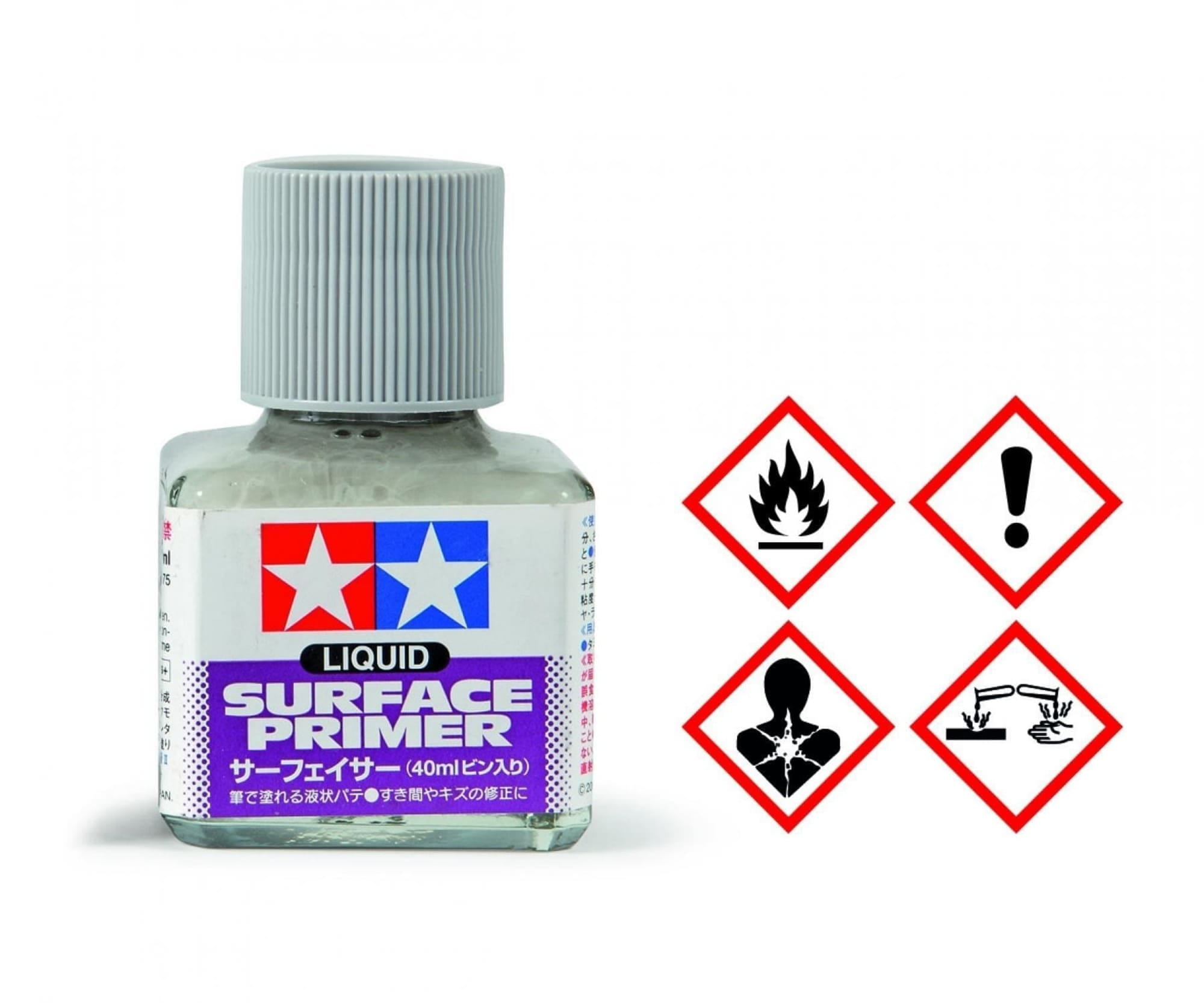Tamiya Fluessig Grundierung Grau 40ml fuer Modellbau-Lackierungen