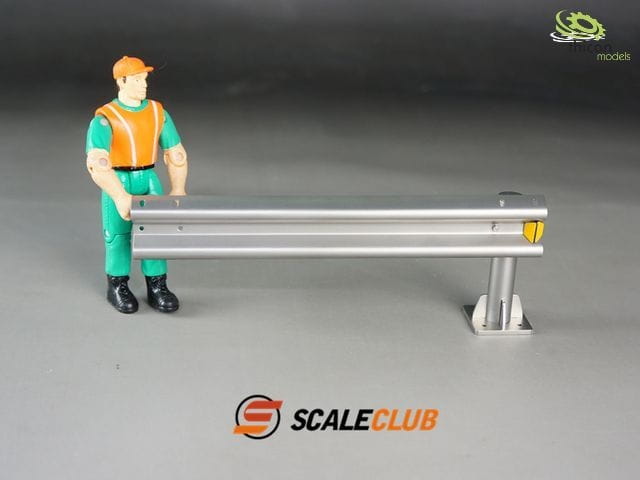 ScaleClub 1_14 Deko-Leitplanke aus Metall Anbaustueck zu 50304 - RC-Zubehoer