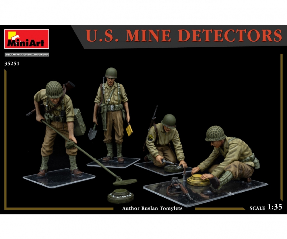 MiniArt 1:35 Figur US Minensucher (4) Plastik Modellbausatz