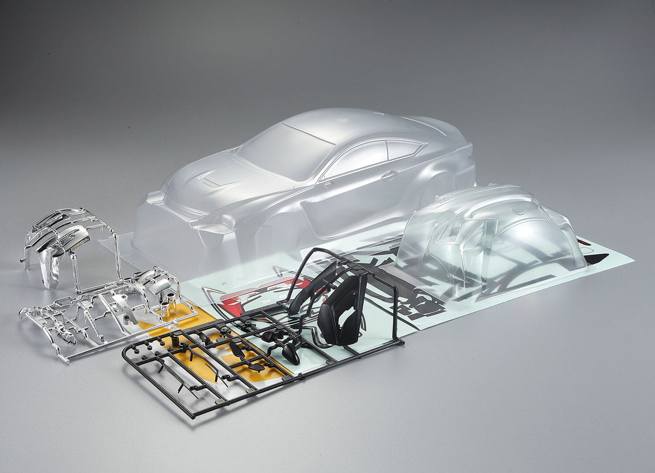 Killerbody Lexus RC F 195mm_ klare Karosseri_ Kit_ all-in - RC-Zubehoer