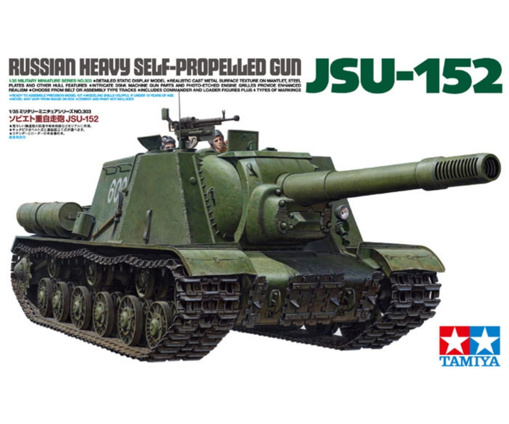 Tamiya WWII Russischer Panzer Sw.KPz JSU-152 (2) 1:35 Plastik Modellbau Militär Bausatz