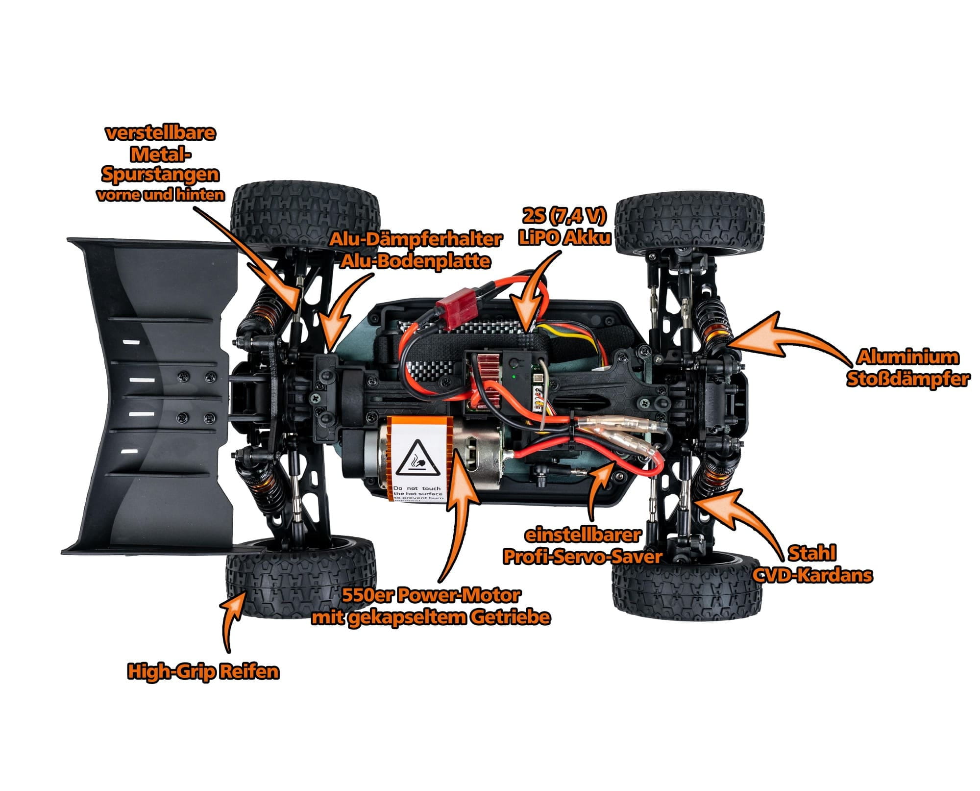 DF Models Z06 B2 Buggy 4WD 1_14 RTR 60 km_h mit LiPo