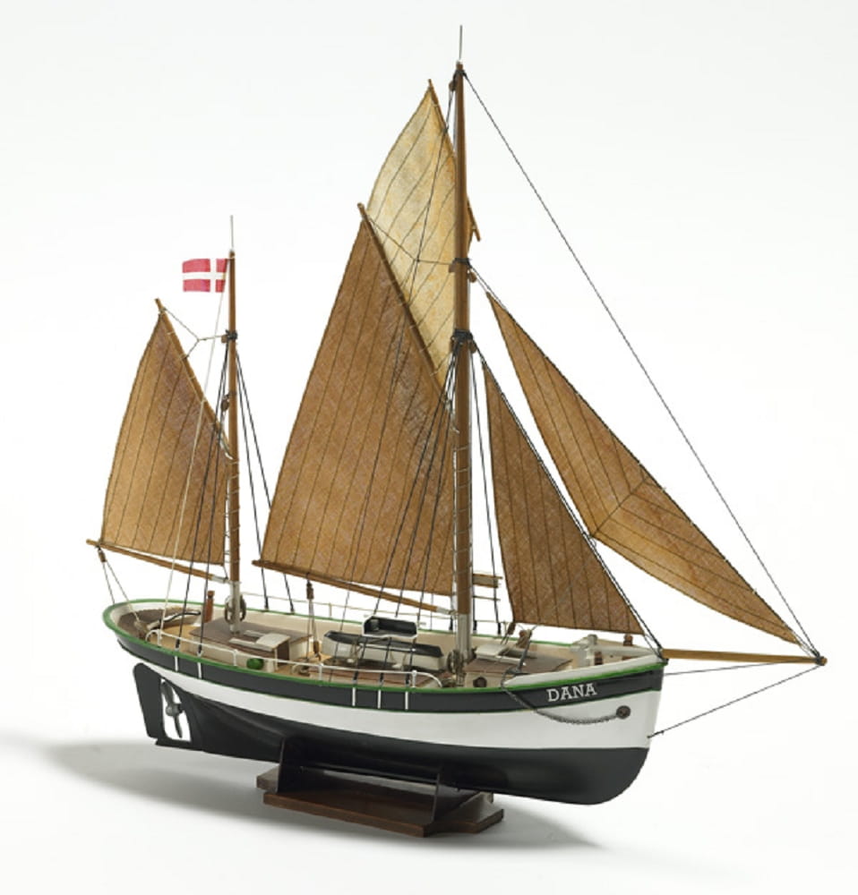 fischkutter dana 1_60 modellbau holz abmessungen 390mm Modellbausatz Fischkutter Dana 1_60 aus Holz und ABS_ detailreich