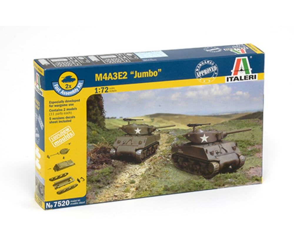 Italeri 1_72 M4A3E2 _JUMBO_ 2 pcs - RC-Zubehoer