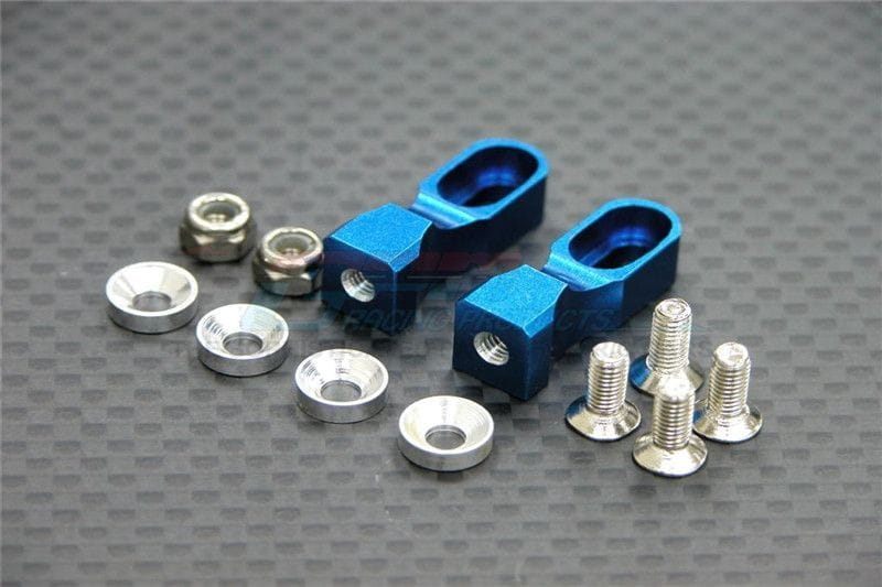 GPM Alu Servobefestigung blau fuer Tamiya TT01 - RC-Zubehoer