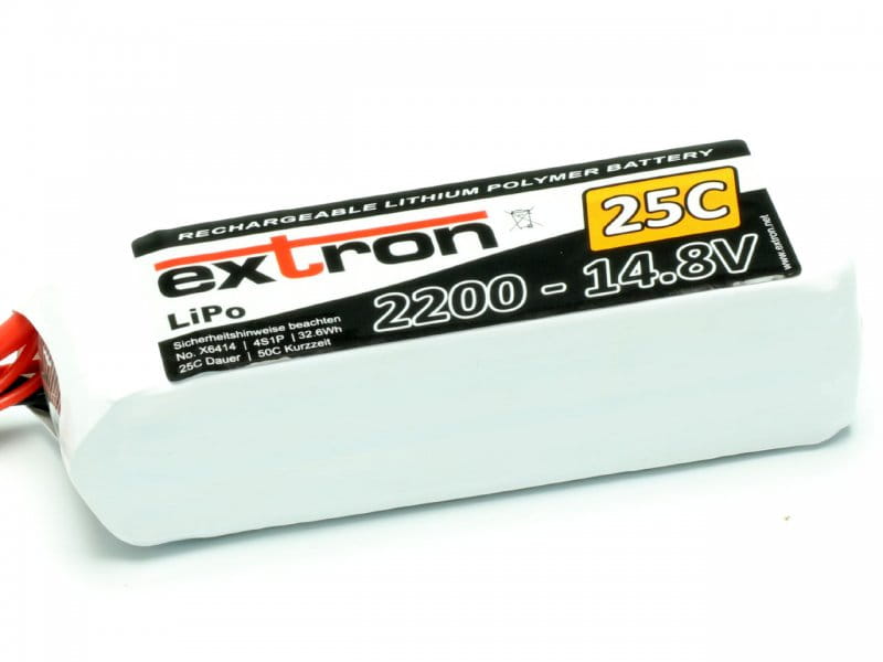 Extron LiPo Akku Extron X2 2200 - 14_8V _25C _ 50C_ - RC-Zubehoer