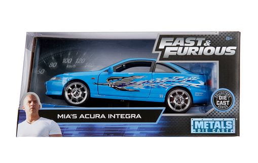 Jadatoys 1:24 Modellauto 1995 Mia's Honda Integra Type R Fast and Furious