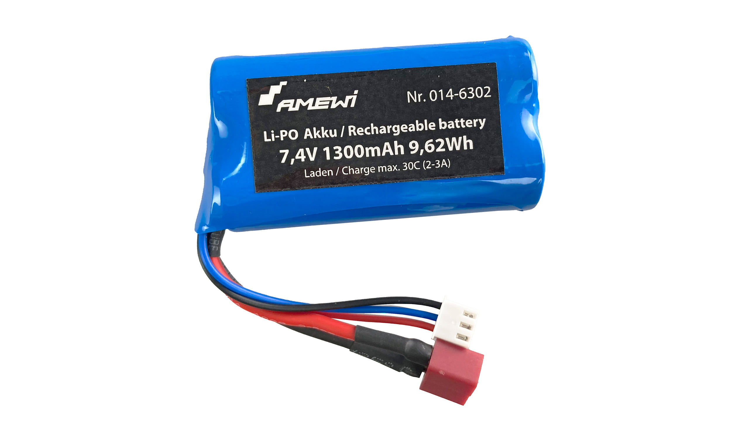 Amewi 6051 Li-Ion Akku 7.4V 1300mAh - RC-Zubehoer