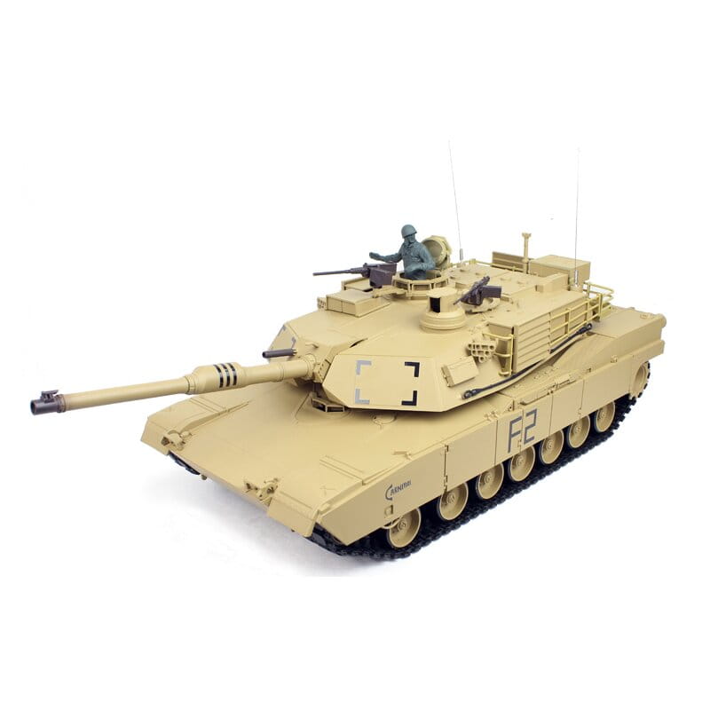 Torro RC Panzer M1A2 Abrams sand BB+IR (Metallketten) 1:16