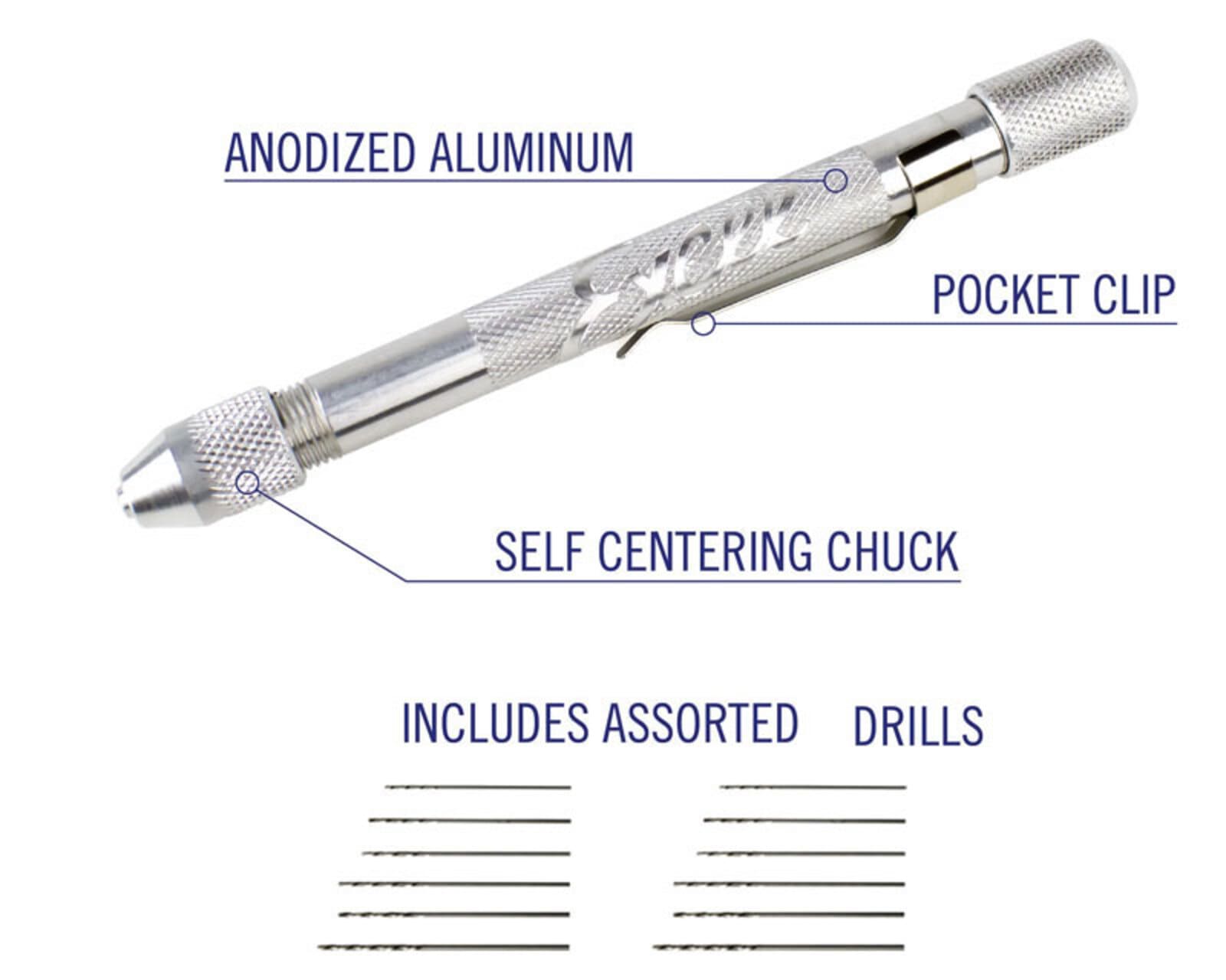 Krick Bohrerhalter mit 12 Bohrern - RC-Zubehoer