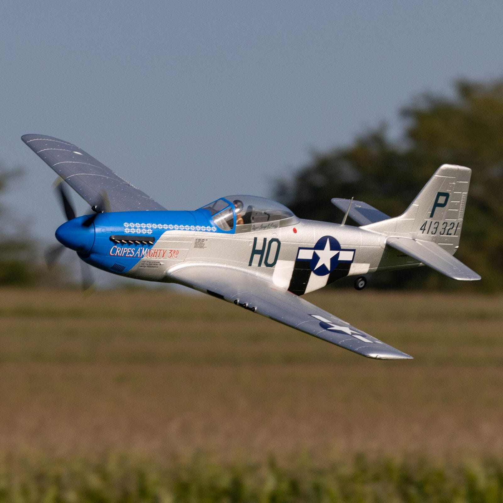 E-flite P-51D Mustang 1.2m BNF Basic mit AS3X und SAFE Select