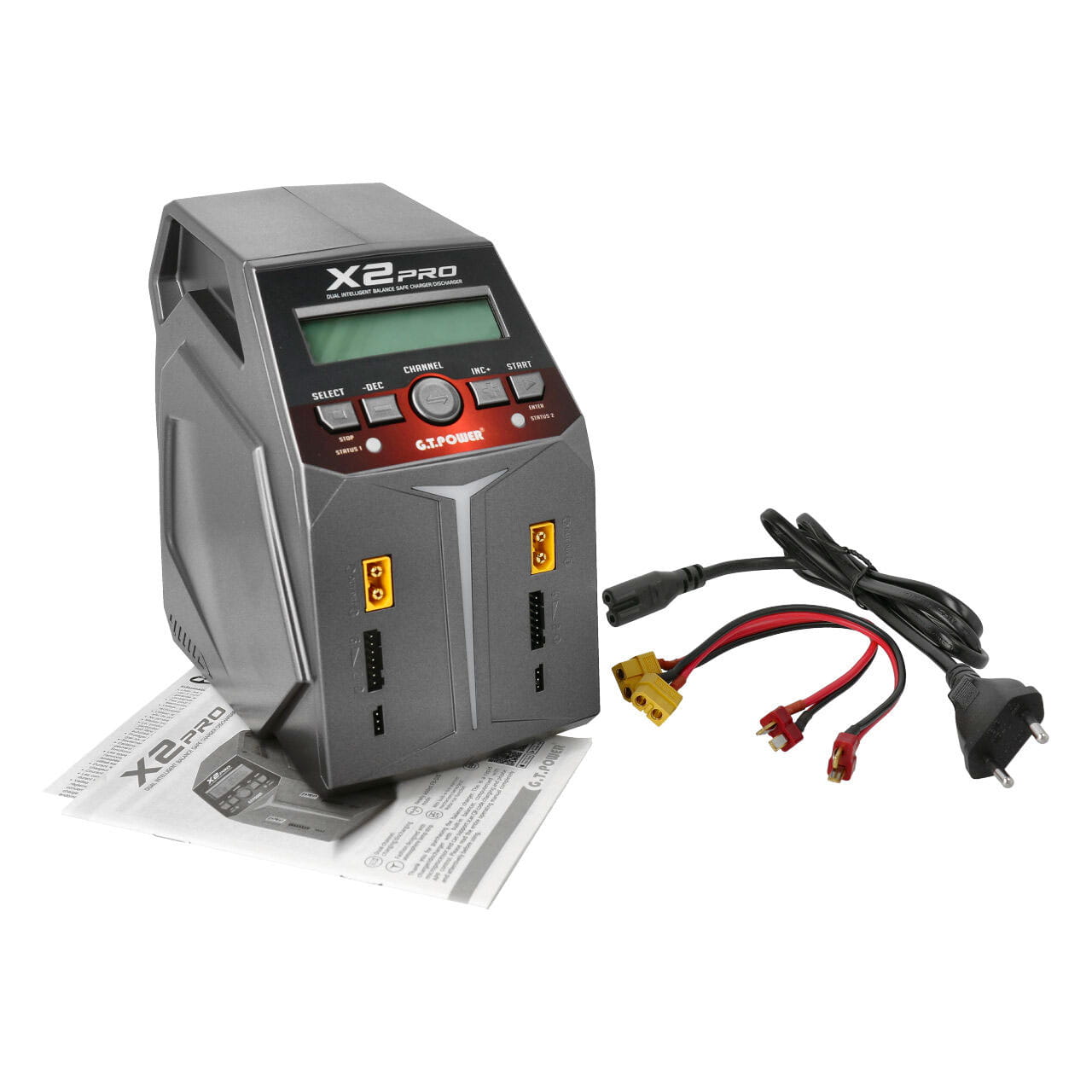 GT Hobbies Ladegeraet X2 Pro Lipo 1-6s 200W AC - RC-Zubehoer